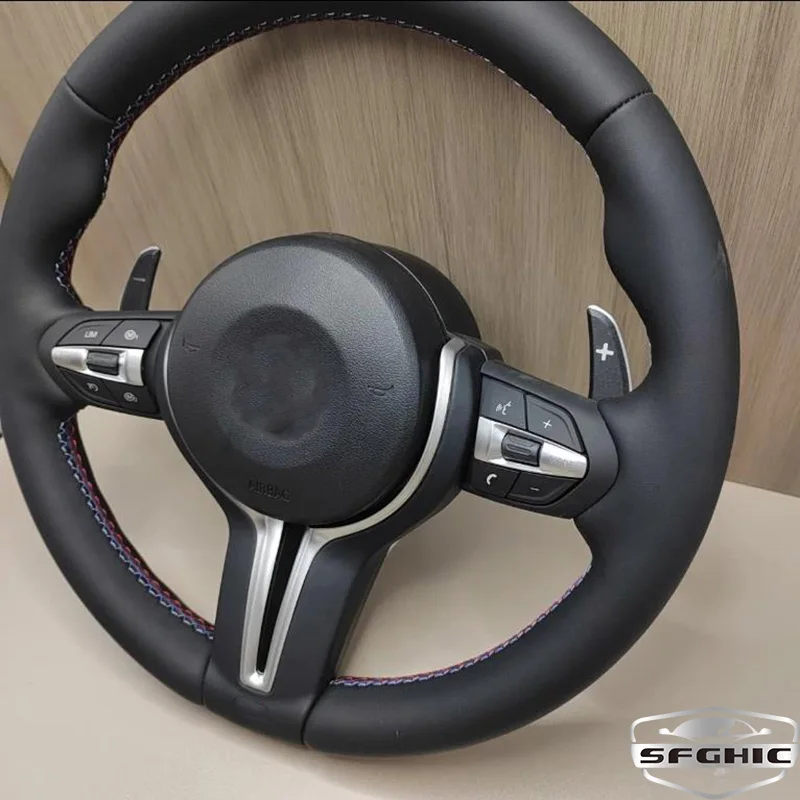 For BMW E90 E60 E46 F10 F30 Steering Wheel  High Quality Car Interior Accessories Full Leather Sport Car Steering Wheel
