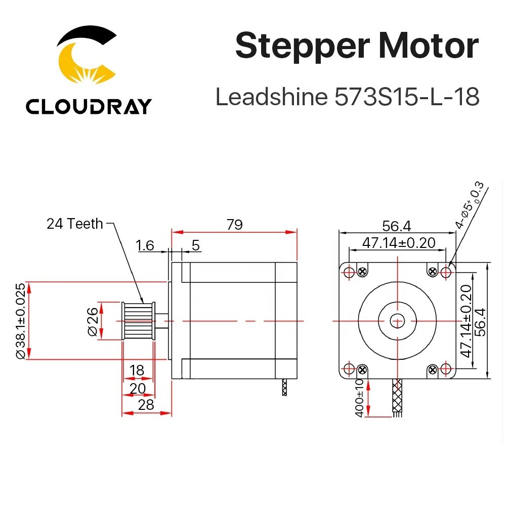  Cloudray CM49 573S15-L-18 Leadshine 3 фазы (Национальная ассоциация владельцев электротехнических 23 замкнутый контур шаговый