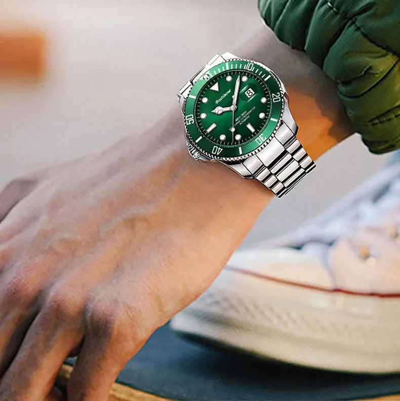 OEM Luxury Wrist Reloj Wrist Men Watch Stainsteel  Waterproof Sport Automatic Japan Movement Mens Mechanical Watches for Men