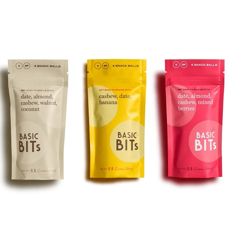 Пакетик для упаковки пищевых продуктов с Ziplock, оптовая продажа, пластиковый полиэтиленовый пакет для упаковки кофе, закусок, термоусадочный пакет