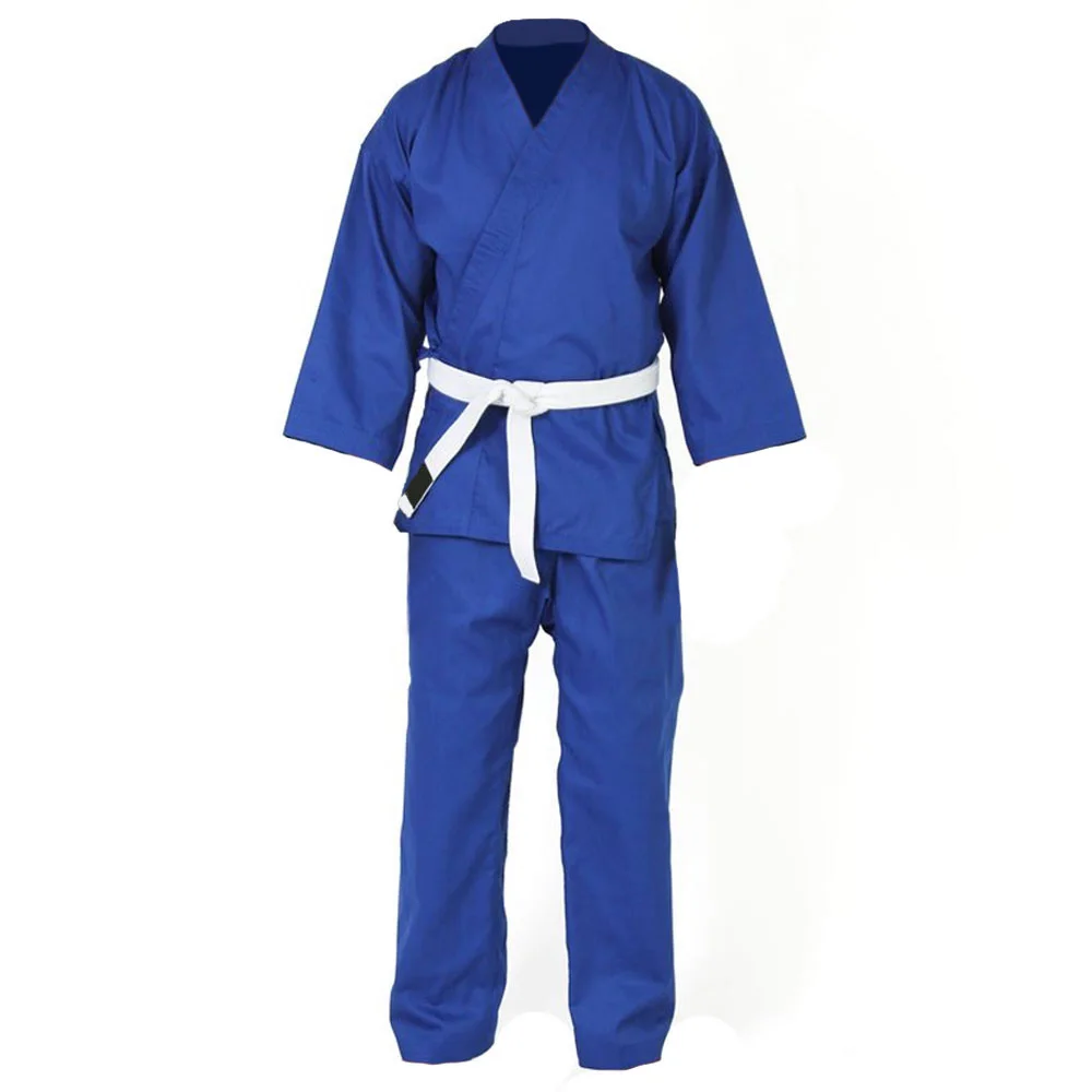 
Wholesale Top Quality Customized Style Blue Karate Uniform Martial Arts Suits GIS For Training 