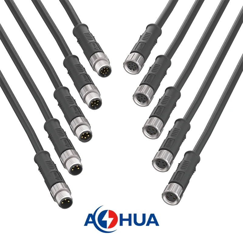 Коннектор морской системы, соединитель сети папа-Мама, водонепроницаемый адаптер питания M12 2 3 4 5 6 8 Pin разъем