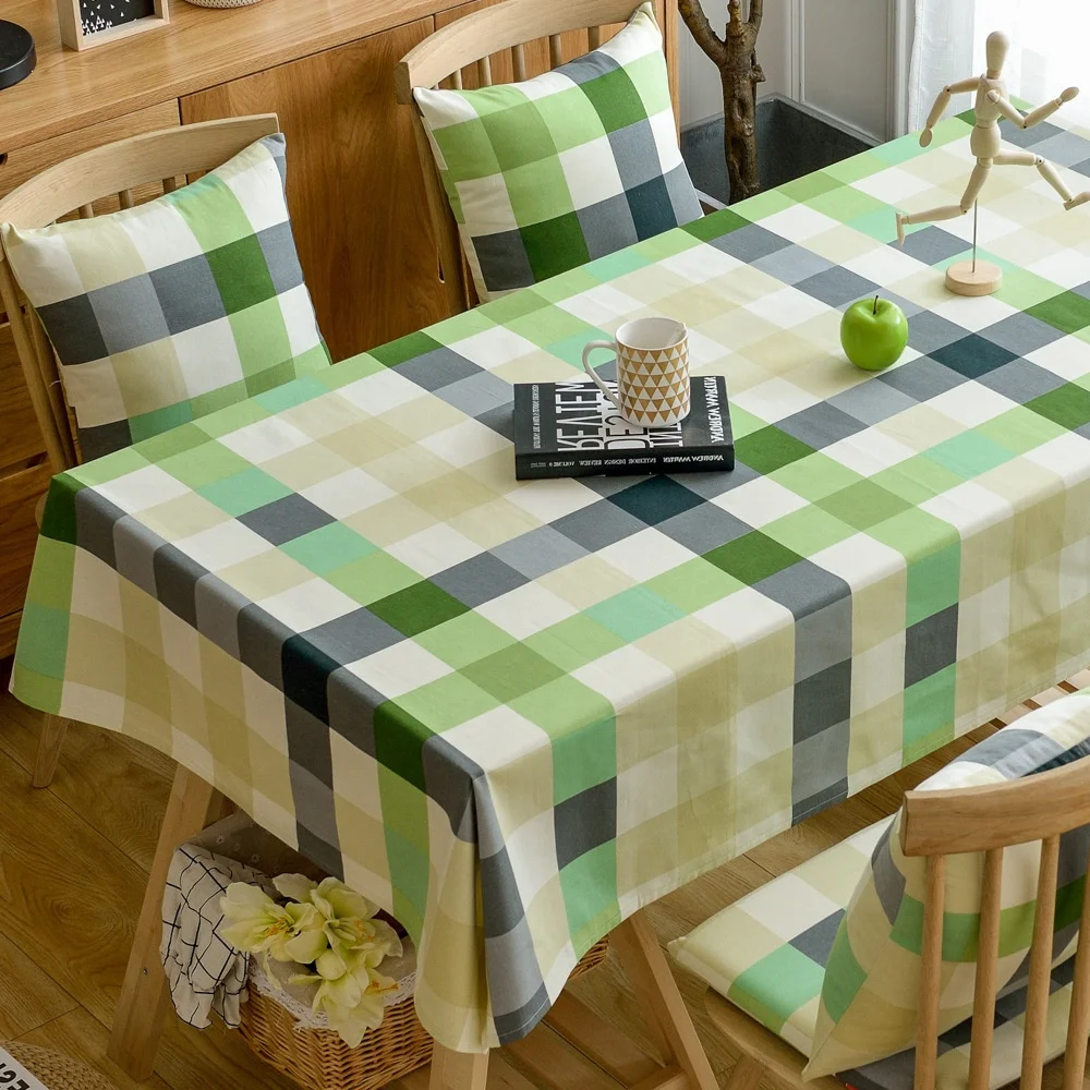High quality Nordic cotton printing table cloth custom tea table cloth