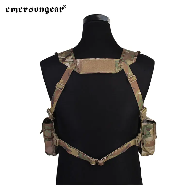 Emersongear 500D Cordura Nylon Adjustable Hunting Vest Tactical Combat Chest Vest Chest Rig With MUW Gen V Split Front Style