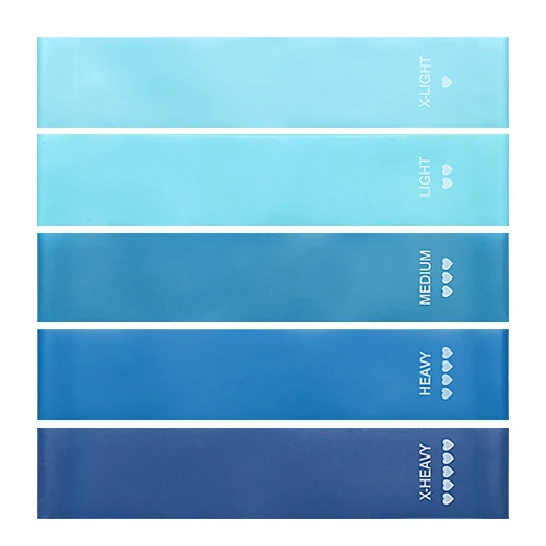 Blue Gradient Resistance Bands Fitness Gum Mini Loop Band Yoga Pilates Sport Training Workout Elastic Bands