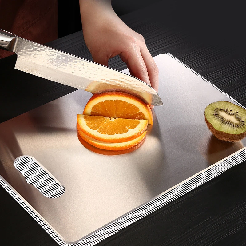 Stainless steel vegetable fruit cutting chopping board stainless steel cutting board