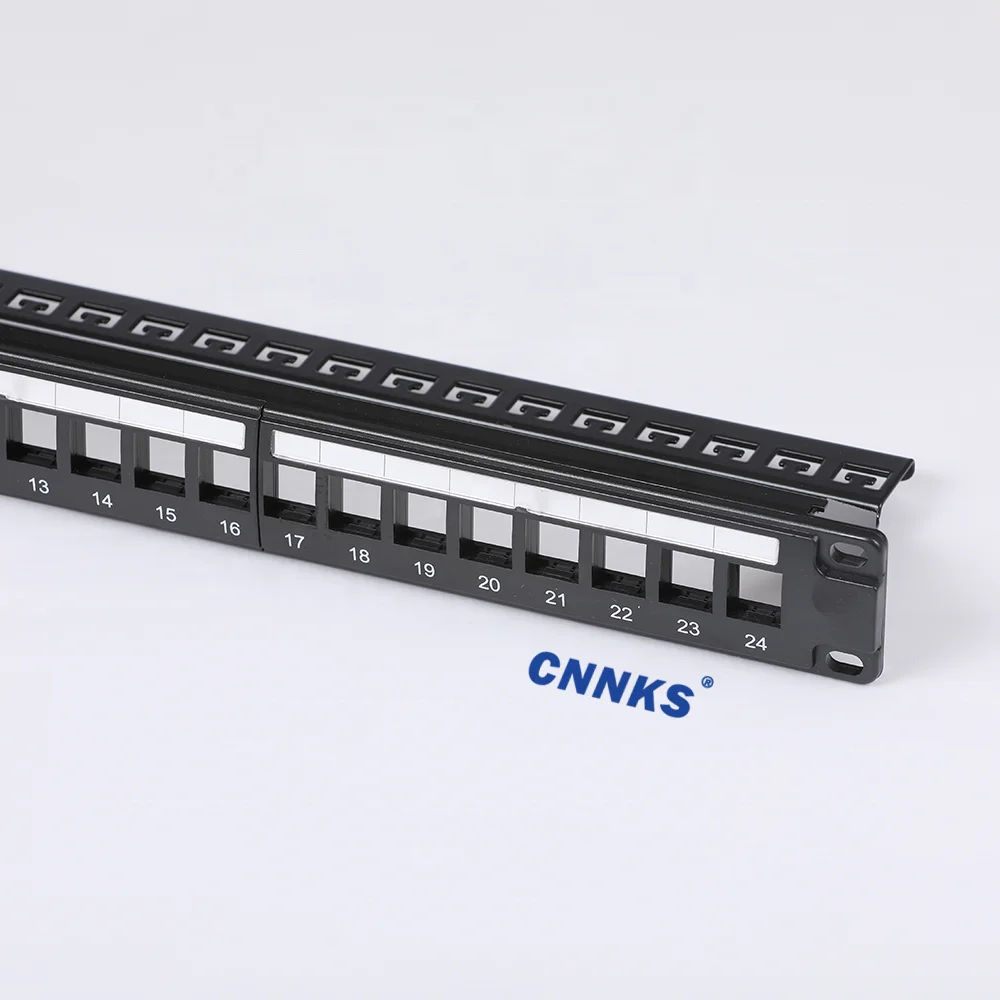 Cat6 Unshielded 24 Port blank loaded Patch Panel
