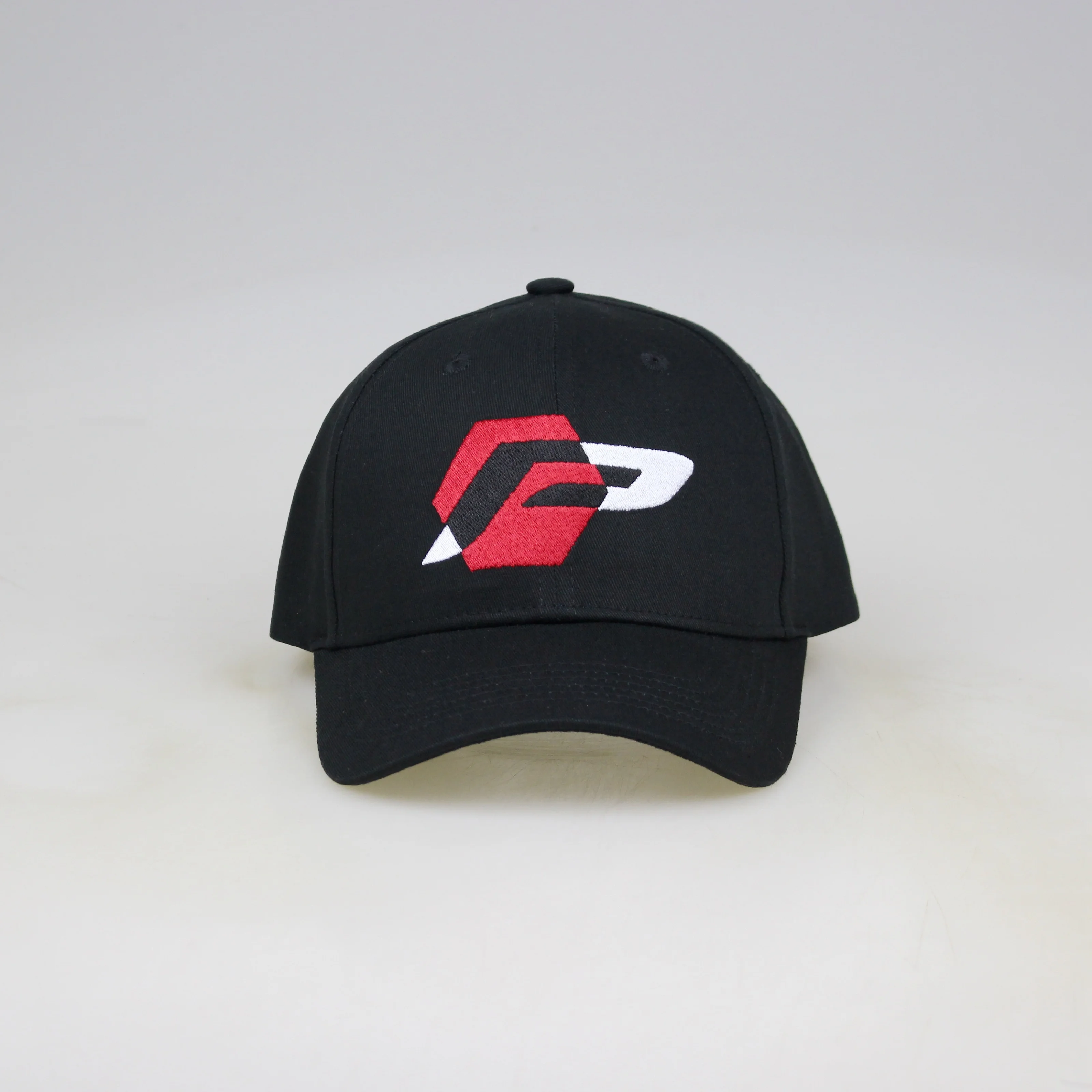 Low profile 6 panel baseball cap structured high quality sport cap hat flat embroidery logo custom for outdoor activity