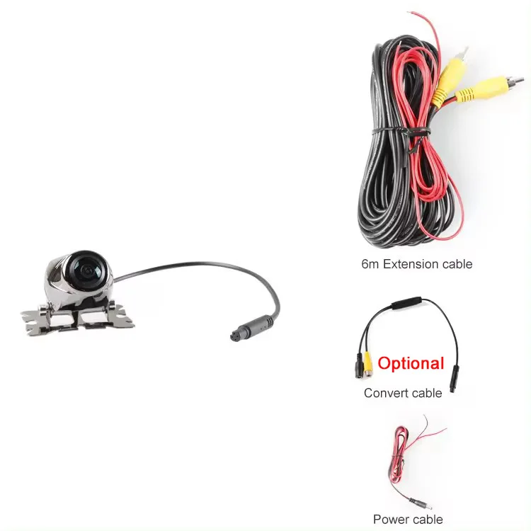 Stainless Steel Auto Small Color Wide View Angle Waterproof HD Car Rear View Camera