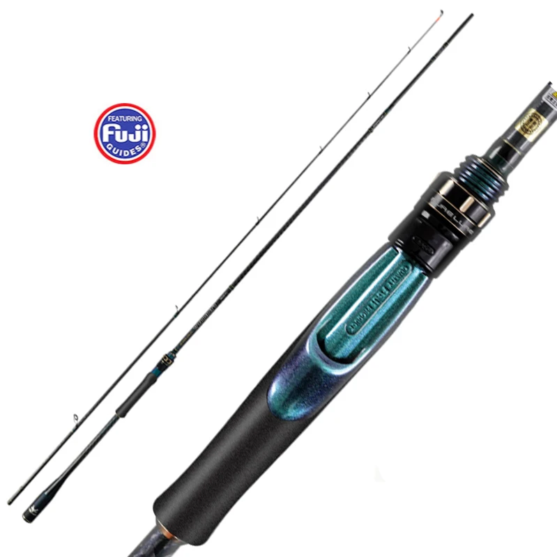 Pure Lure High Quality Carbon Spinning Fishing Rod with Fuji Guides and Reel Seat