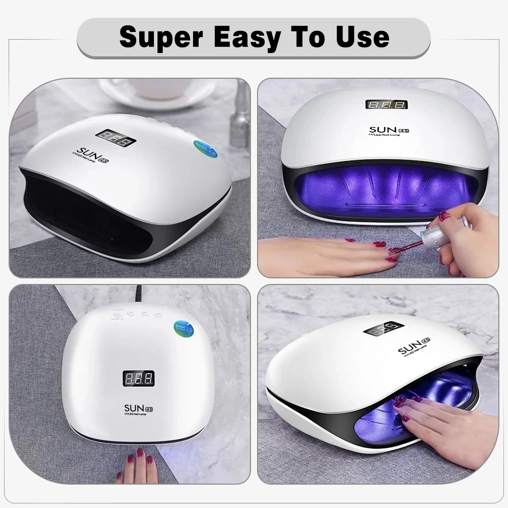 Sun 48W UV Led Lamp Nail Gel Polish Dryer Smart Sensor Manicure Light Professional Nail Lamp For Nail Art Salon Tools