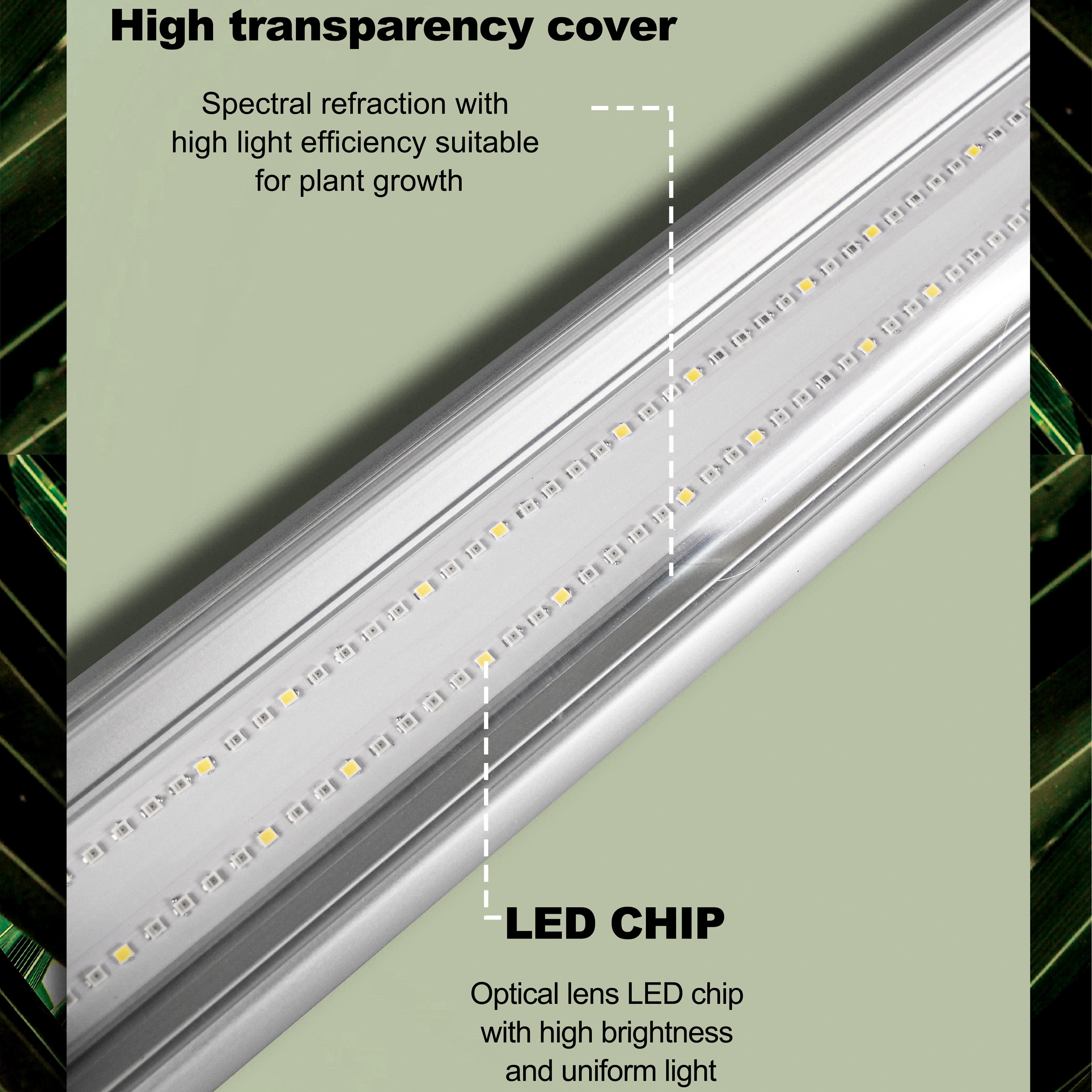 LED Greenhouse Hydroponic Horticulture Growing Plant Tube Full Spectrum Customizable led grow light