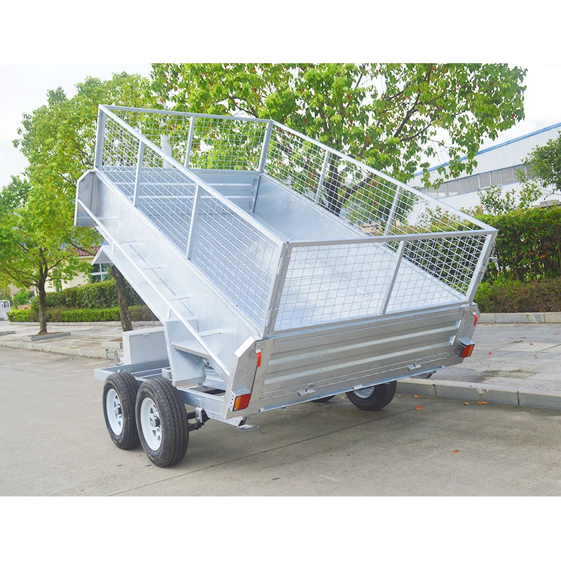 GINO Fully Welded Heavy duty Hydraulic Electric Tipper Trailers