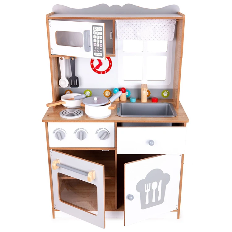 2022 wholesale Kids Montessori educational Children wooden kitchen toys set for toddlers pretend play toys to boys and girl