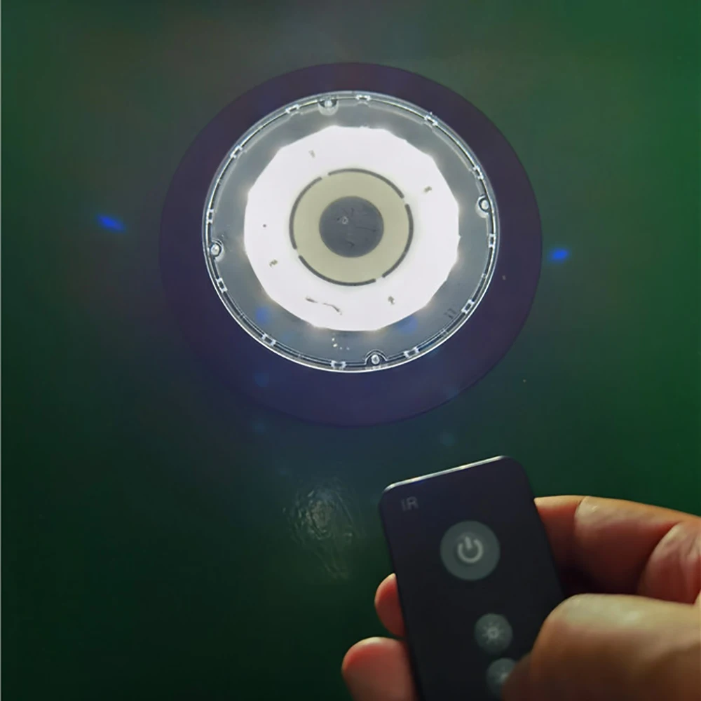 FEAMONT Portable round Rechargeable Wireless Roman Umbrella with USB Charging LED Light Manual Control Night Lights