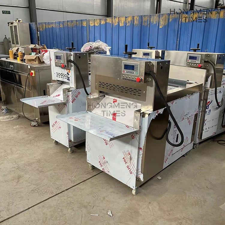 Automatic Frozen Meat Cutting Machine Slicer For Sausage Bacon Beef Mutton Lamb Cutter Sheep Equipment Processing Machinery