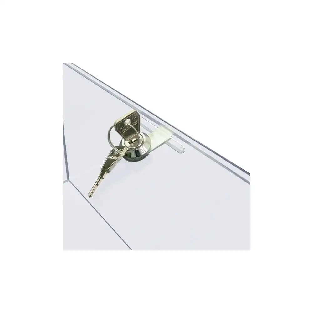 Clear Tabletop Lockable Acrylic Display Case