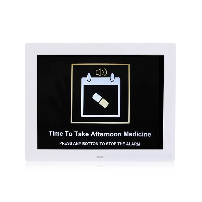 Large display remote control bedside dementia memory loss 8 10 12 inch led digital clock temperature display