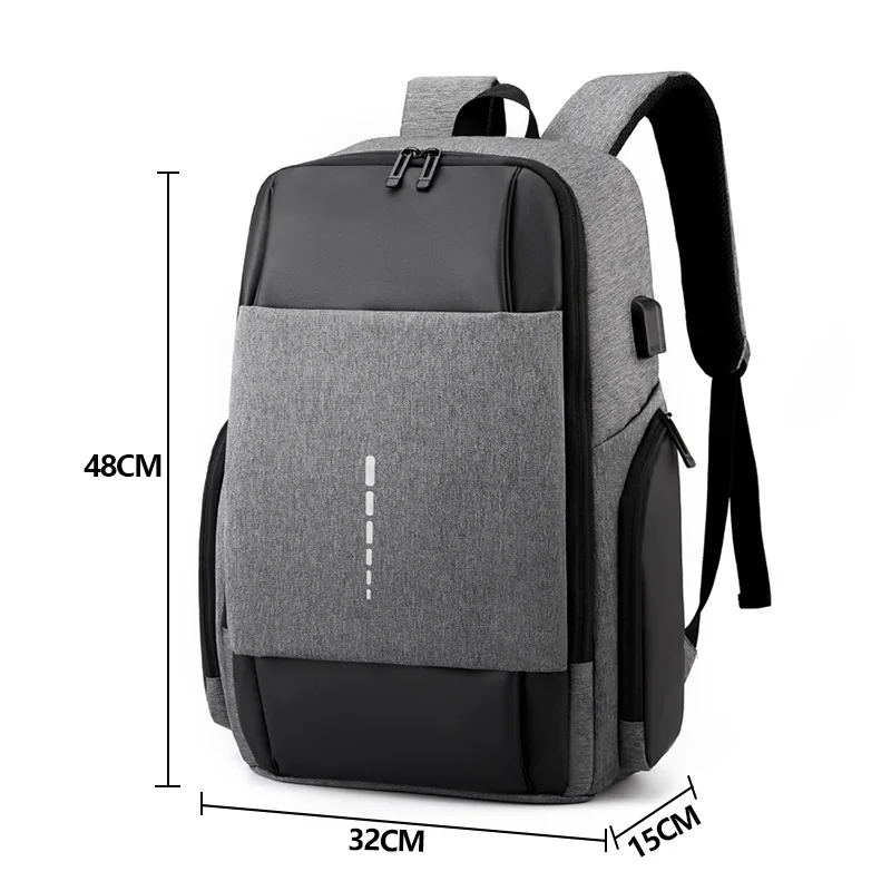Custom logo 2022 mochila men business waterproof backbag black anti theft usb smart travel bagpack laptop back bag pack backpack