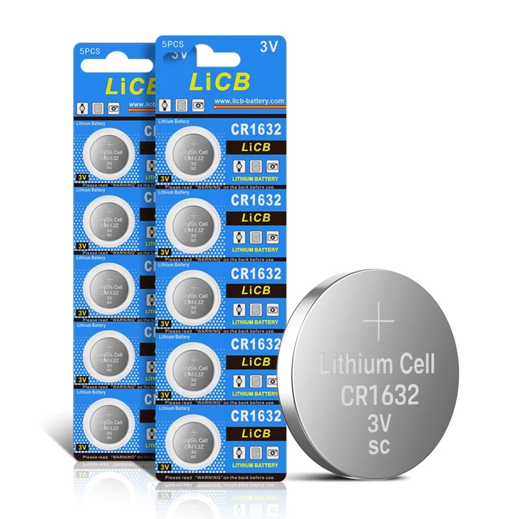 Hot Selling Li Ion Durable And Affordable 3V Cell Battery Cr1632 Button Batteries