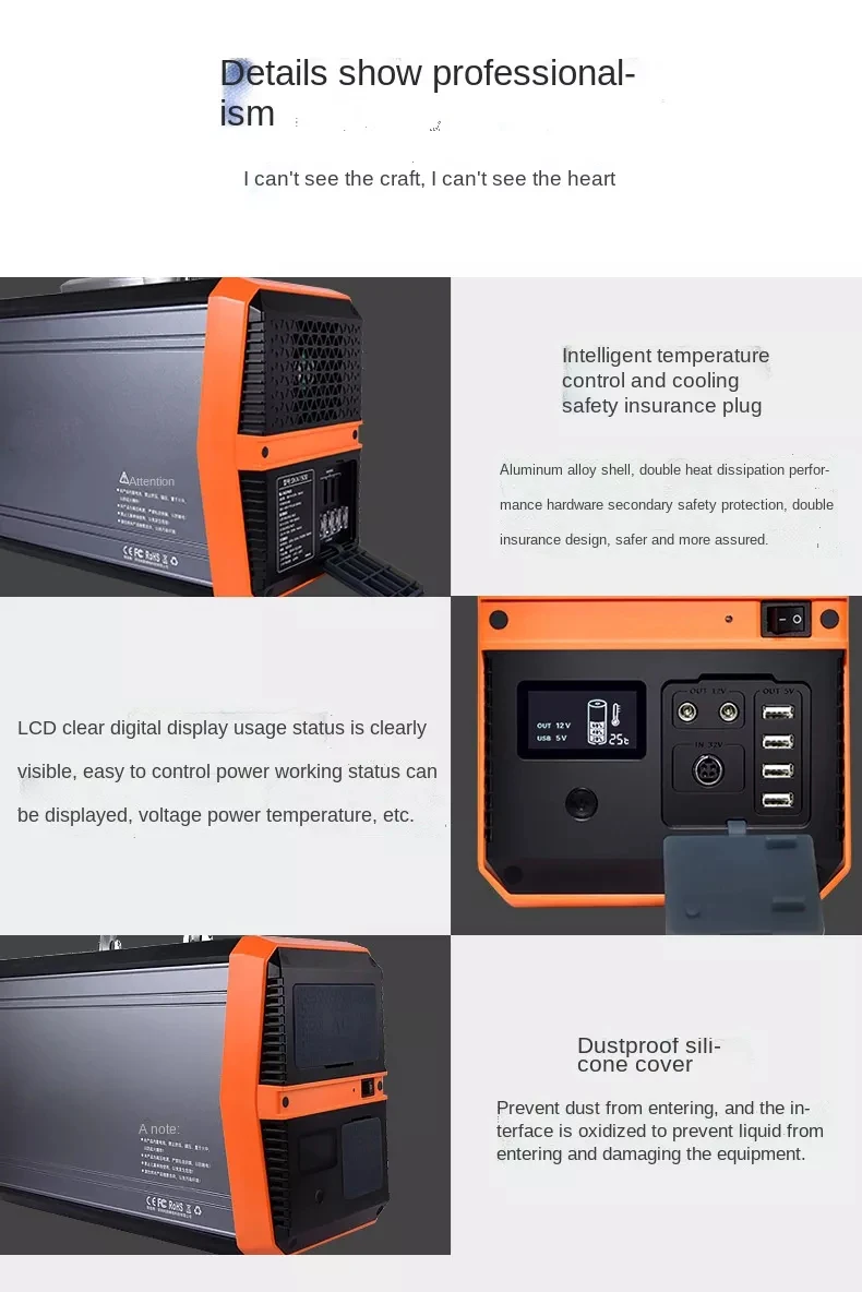 Manufacturer direct sales portable outdoor mobile power solar power station