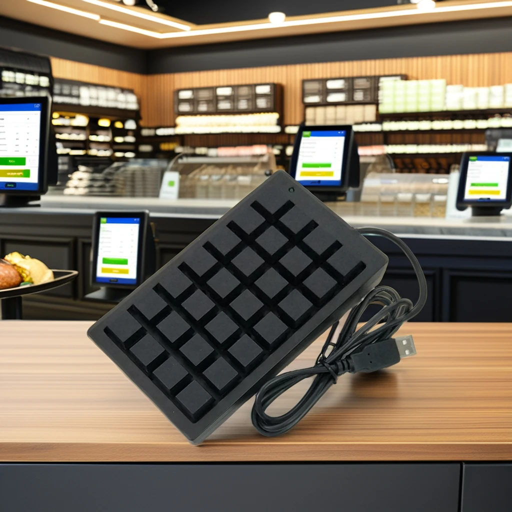 Wired Mini 28 Keys Usb Membrane Pos Programmable Keyboard For Cash Register