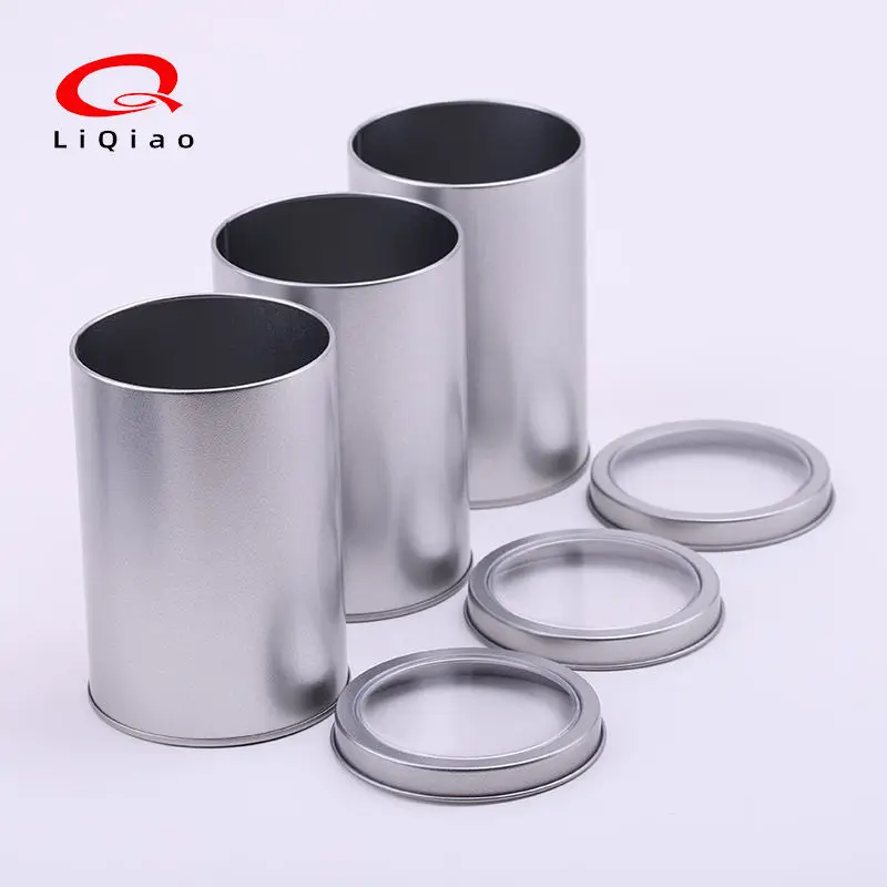 Manufacturers Customizable Embossing Flat Cover Tea Gift jar Tinplate Box Metal Packaging Coffee Bean Tin Can