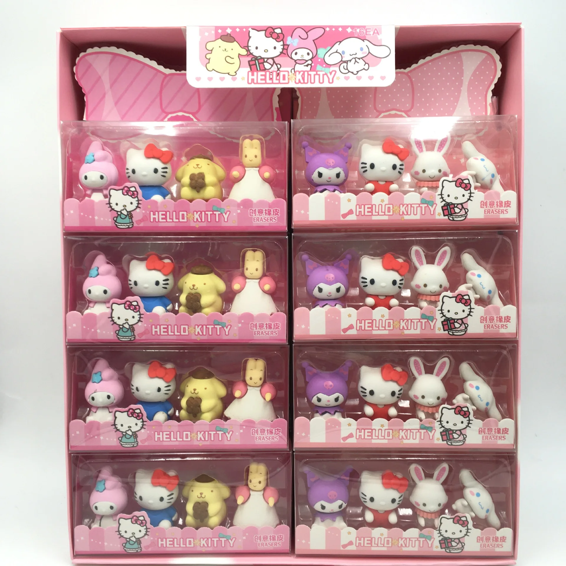 Sanrio семейная серия ластиков креативный обучающий приз подарок 3D стерео ластик