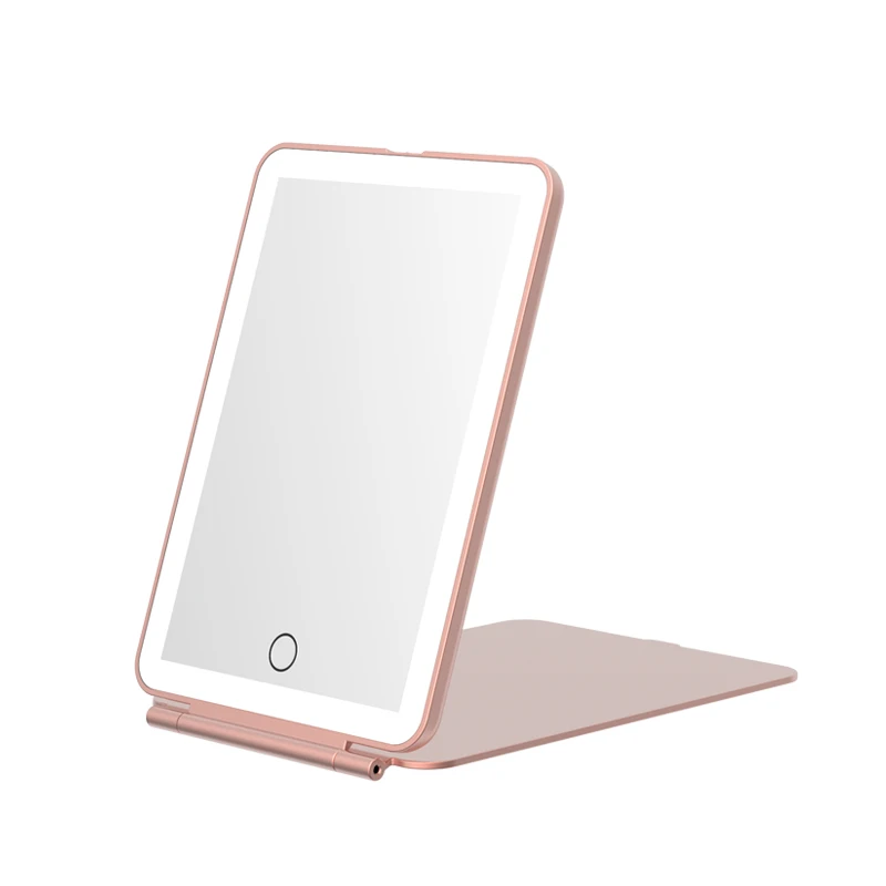  IPad мини макияж зеркало со светодиодной подсветкой 1000 мАч встроенный аккумулятор портативного путешествия