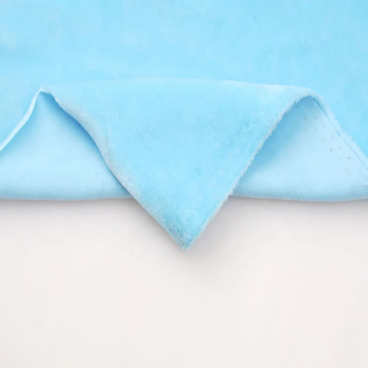 Custom 95% Polyester 5% Spandex Super Soft Fabric Breathable Cloth Velvet Spandex Fabric