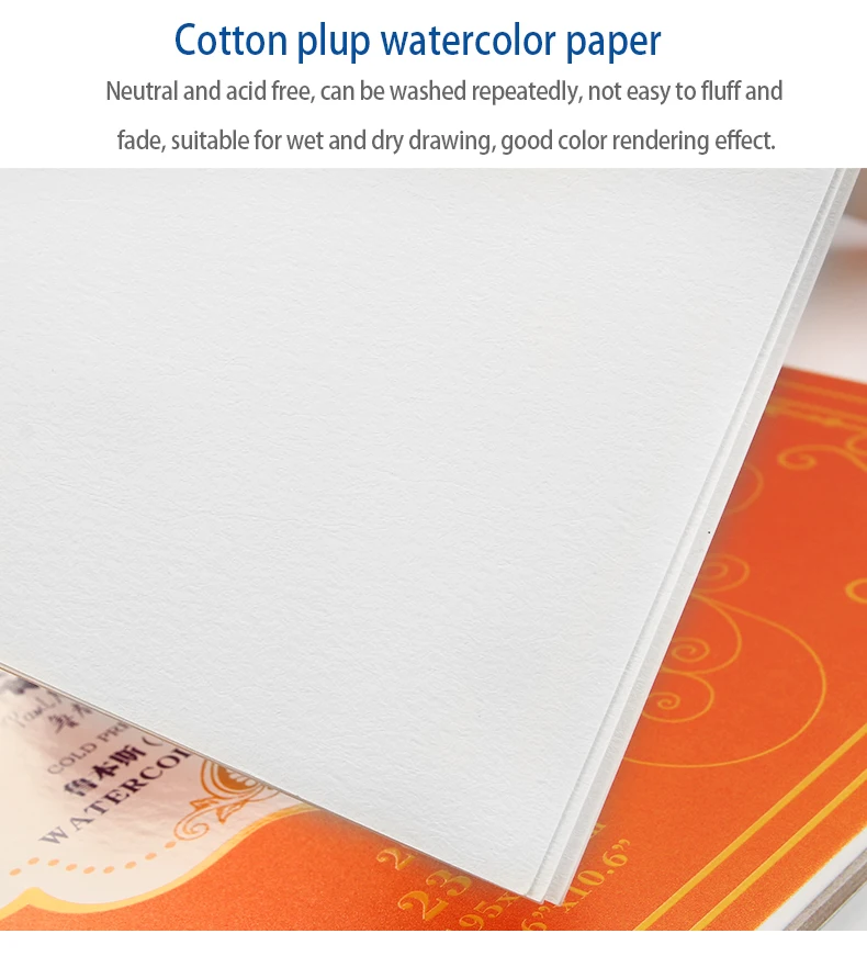 Paul Rubens Handmade Watercolor Paper 5Sheet Professional Artist 100% cotton 450GSM Coarse Grain Collection Series 22x30 Inches