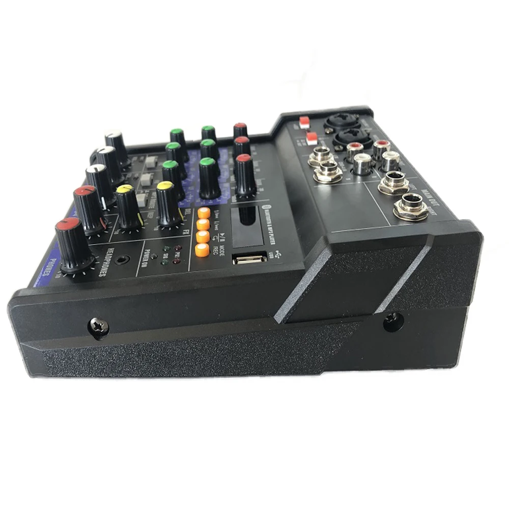 BT смешивания G4 портативная консоль звукомикшер запись 48В эффект 4-канальный аудио микшерный пульт с USB