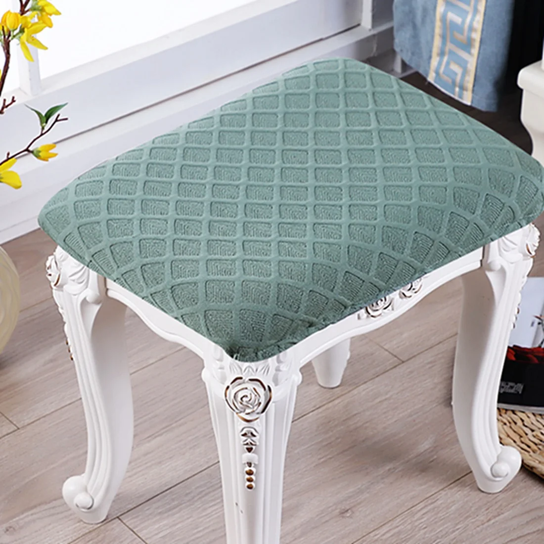 High Quality Modern Square Footstool Chair Bar Stool Ottoman Covers For Kids