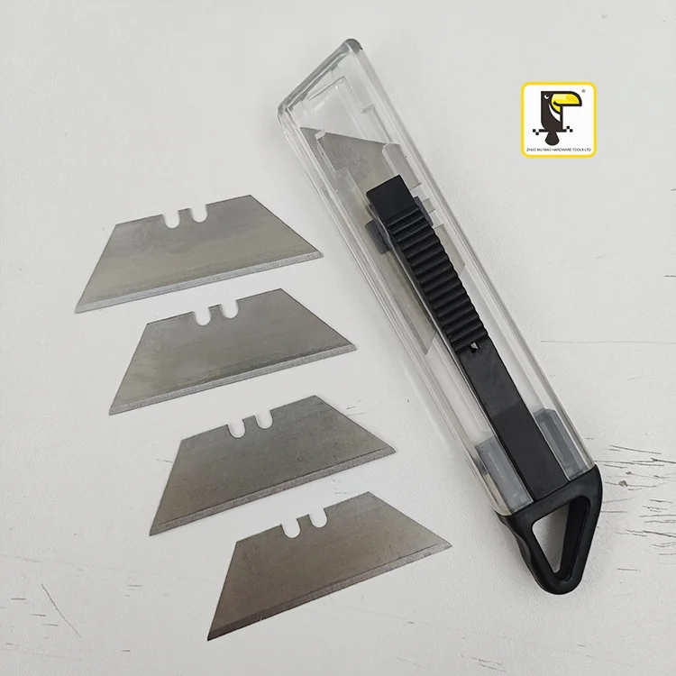 Cheap price plastic transparent retractable utility knife mini opener box cutter utility paper cutter knife