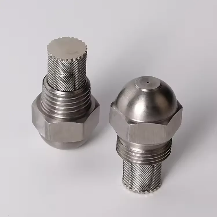 Stainless steel 60 degree solid full cone mist fuel oil  burner nozzle strainer gas burner spray