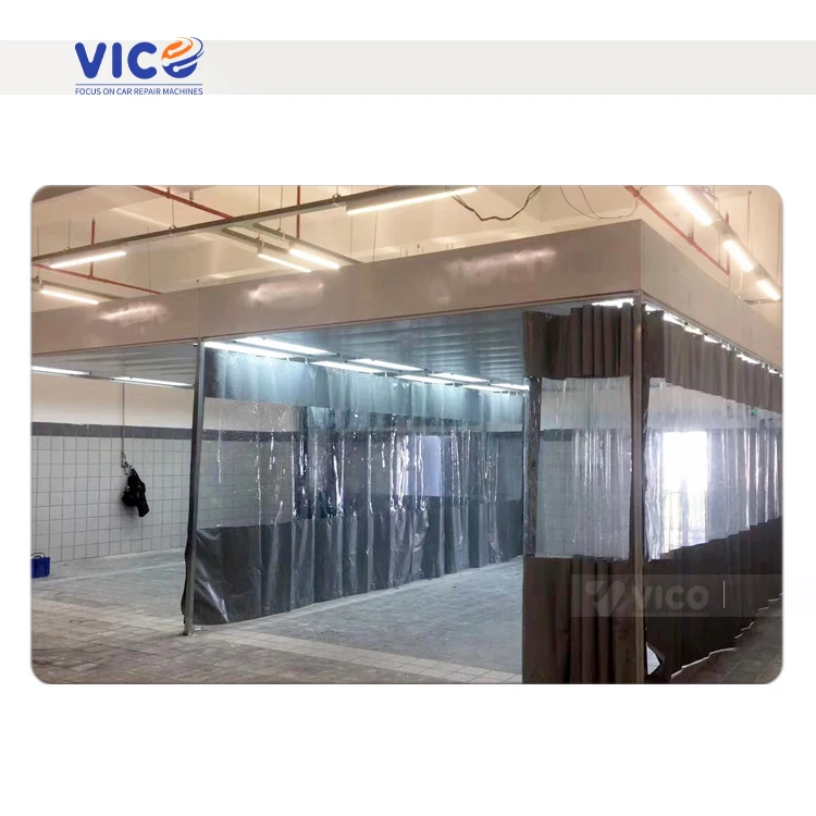 Vico Hot selling Integrated Auto Sanding Platform with grilles Standard Sanding Prep Station for Auto Repair Shops#VPS20