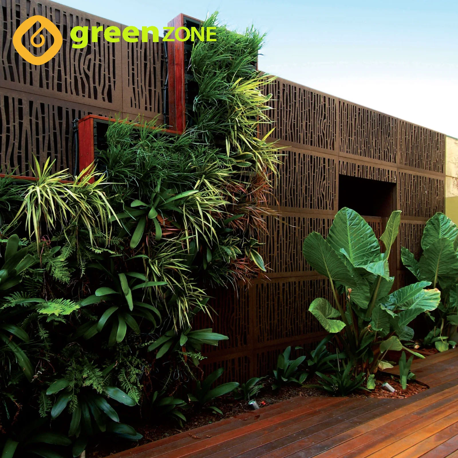 Outdoor Garden Apartment Small WPC Plastic Balcony Fence