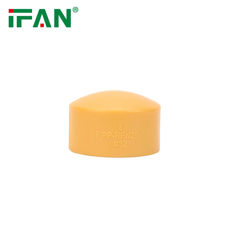 IFAN DIN 8077/8078 Standard Yellow 20MM 25MM 32MM End Cap PPR Fittings For Pipe Connection