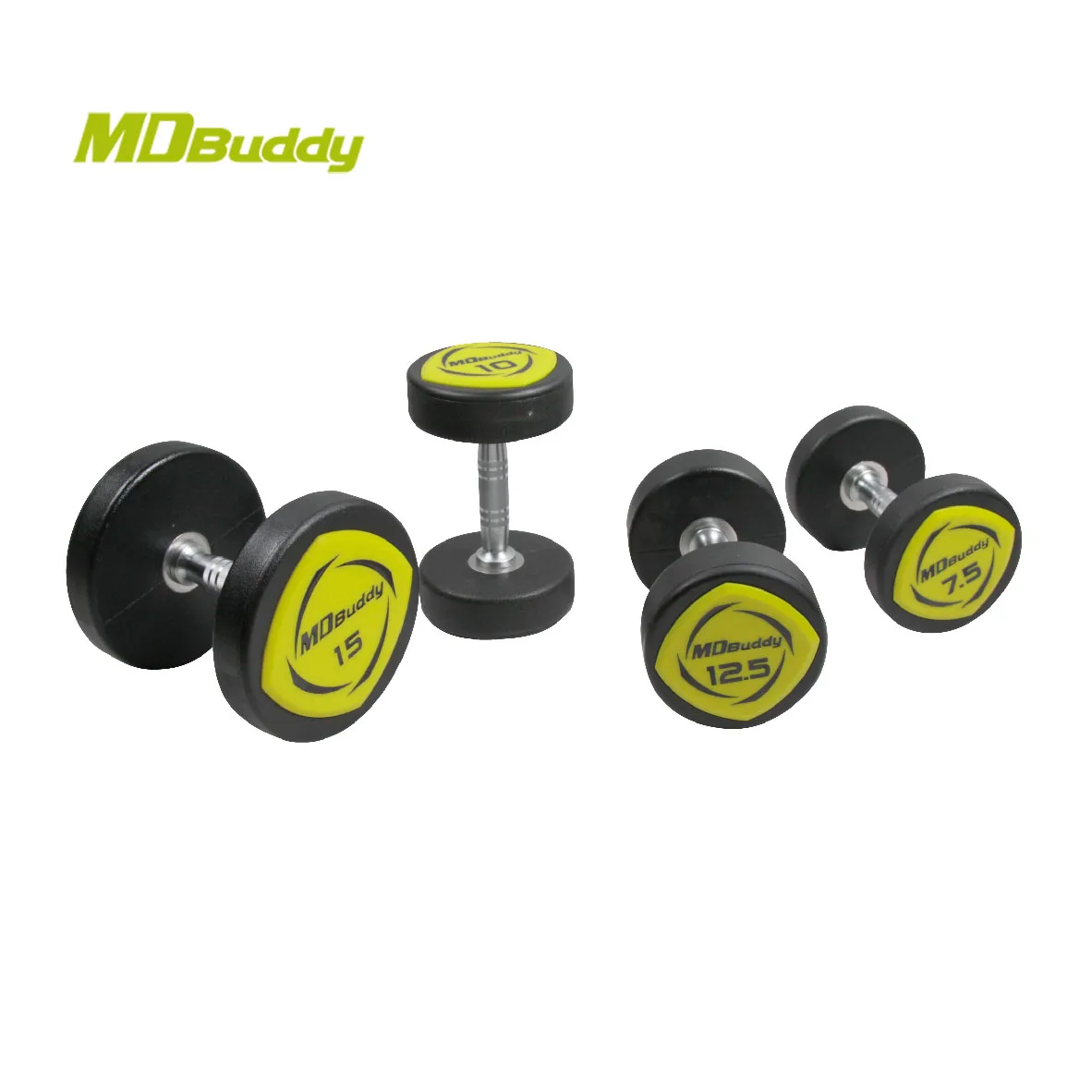 Набор Уретановых гантелей MDBuddy для коммерческого использования в тренажерном зале