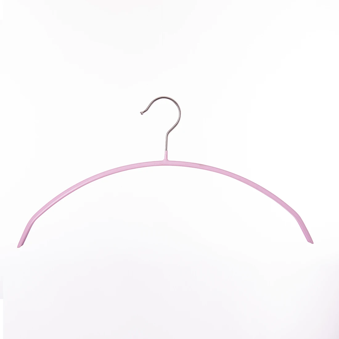 Hot selling wholesale anti slip PVC coated metal clothes hanger household clothing hanger save space rack vinyl hanger