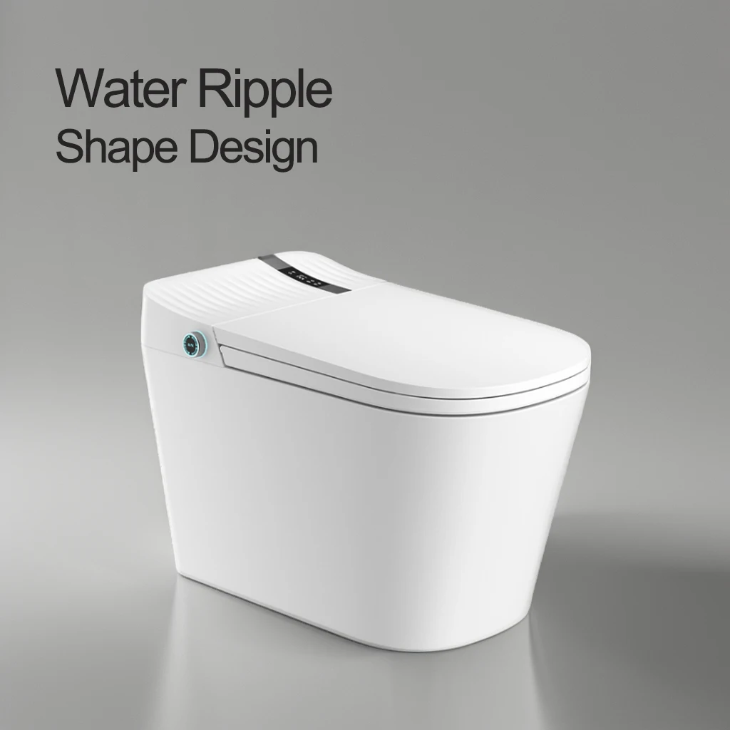 New Design Auto Flush Elongated Electronic Automatic Bidet Electric Wc Intelligent Smart Toilet