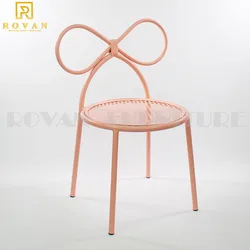 Simple lounge Home study kids metal iron stackable chairs for children party and wedding chair