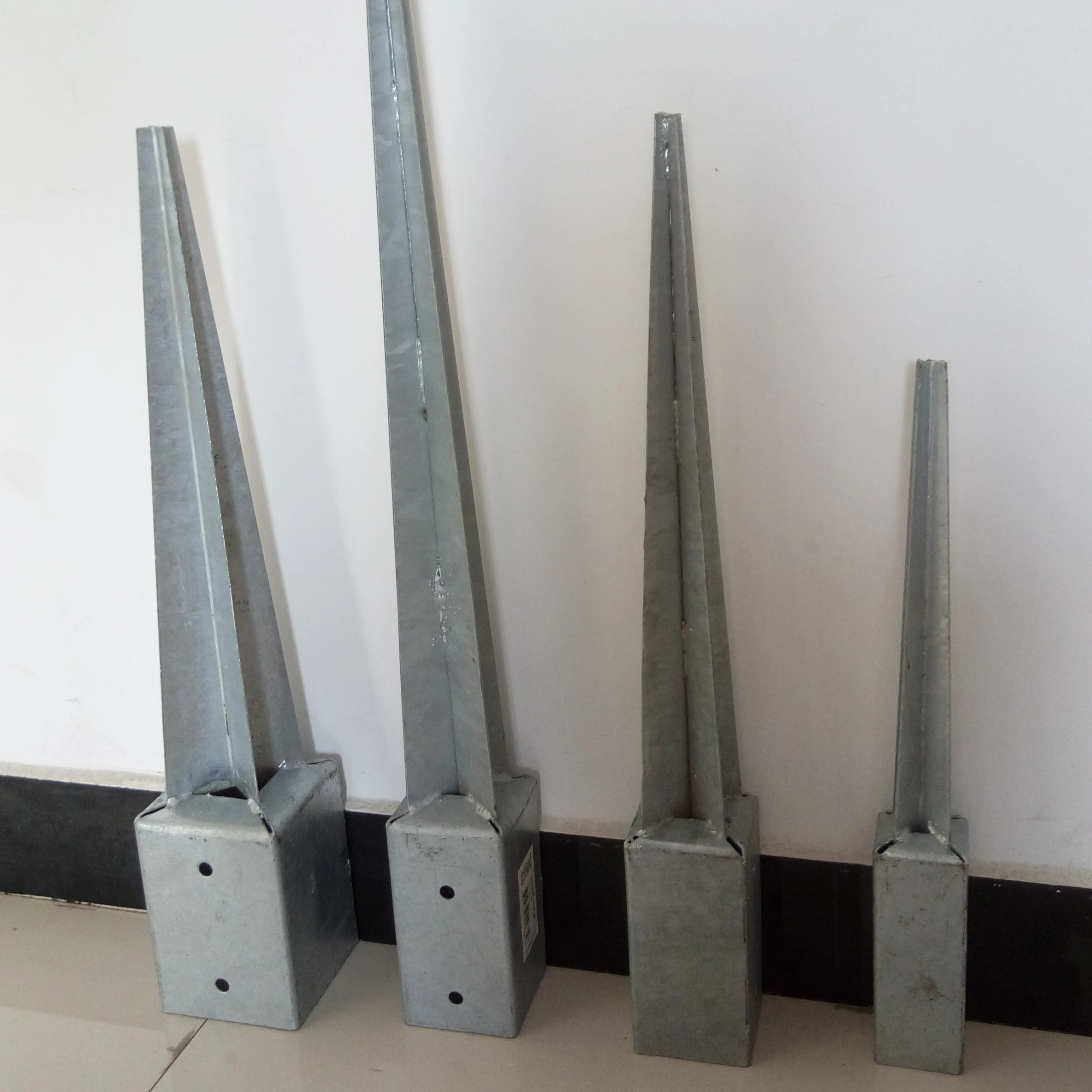 Fence post anchor ground spike factory pole anchor