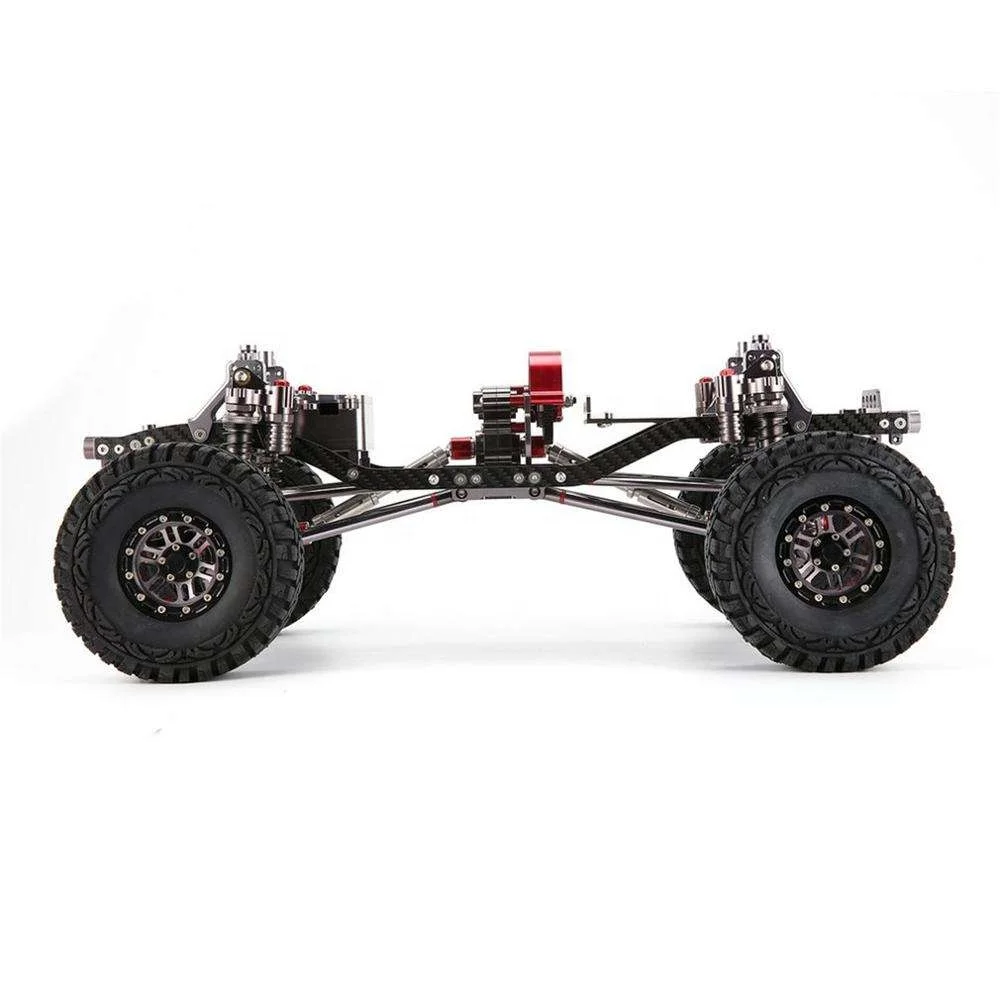 Полный металлический комплект шасси 313 мм Колесная база 4WD Rock Off-Road в сборе для 1/10 радиоуправляемого гусеничного грузовика SCX10 радиоуправляемые автомобильные запчасти аксессуары