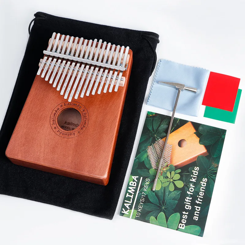Портативная Игрушка Mbira для игр 17 клавиш калимба пианино пальцев детей и