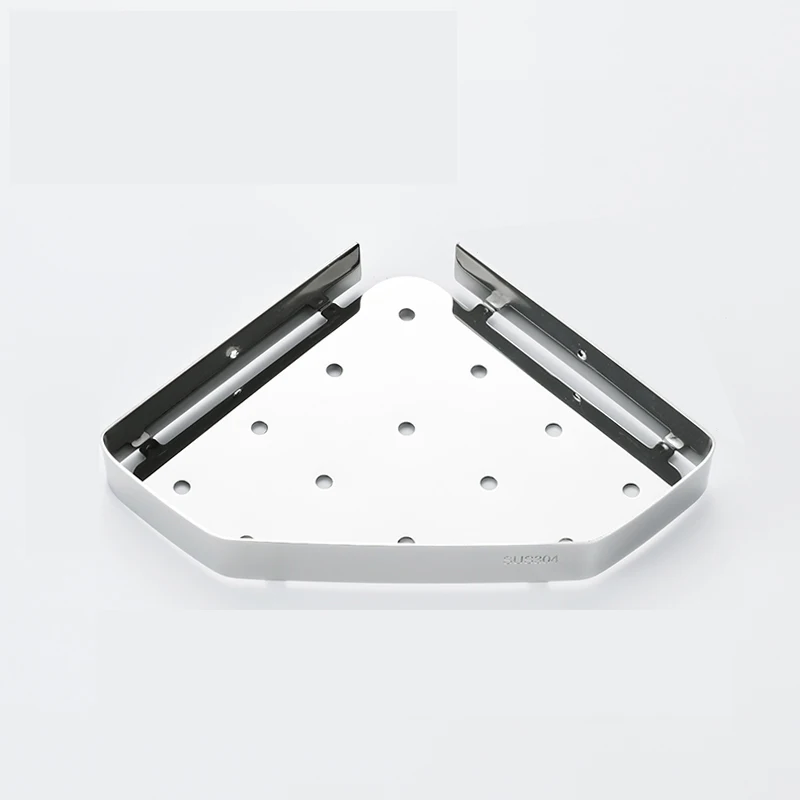 Wholesale Triangle Bathroom Multi Corner Storage Shelf Organizer Stainless Steel Tube Pipe Bathroom Rack