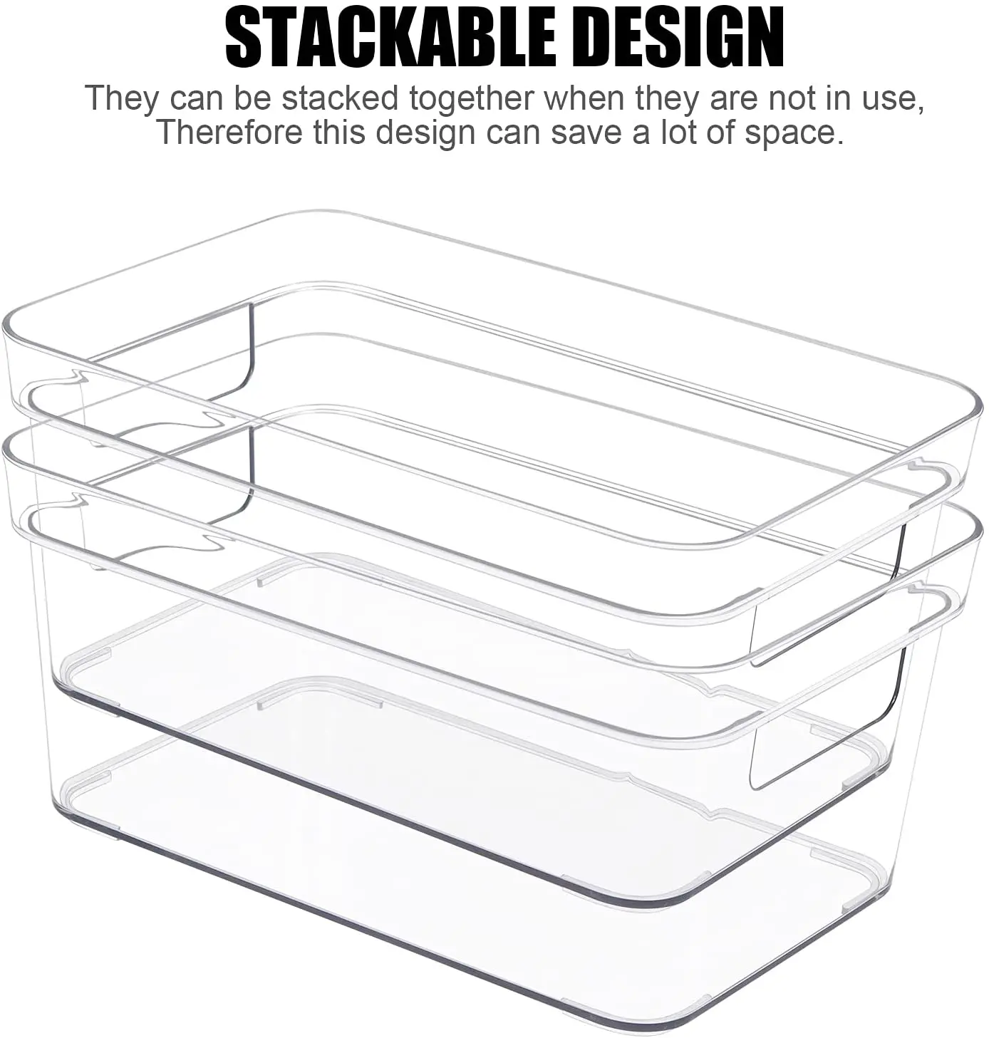 Adjustable Fridge Organizer Drawer Acrylic Egg Holder Refrigerator Organizer