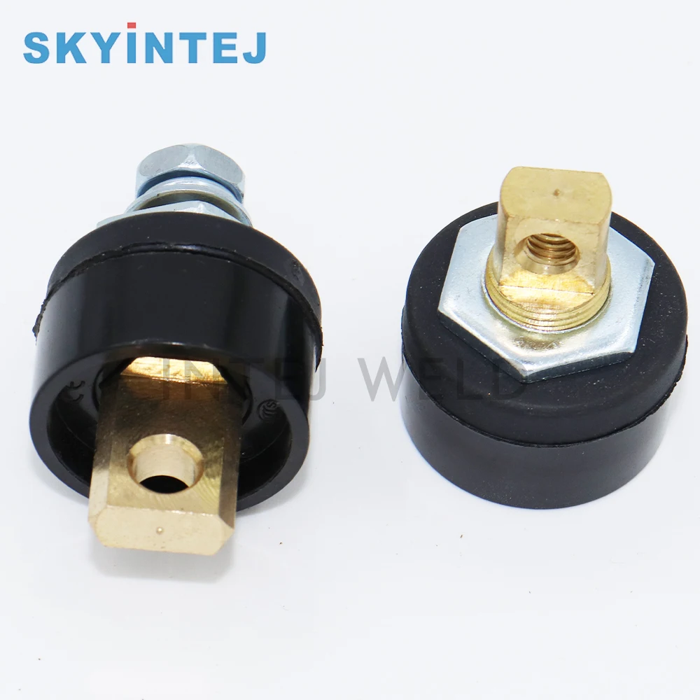 Intej Weld Cable Connector 10-25 Front Panel and End Panel Cable Connector