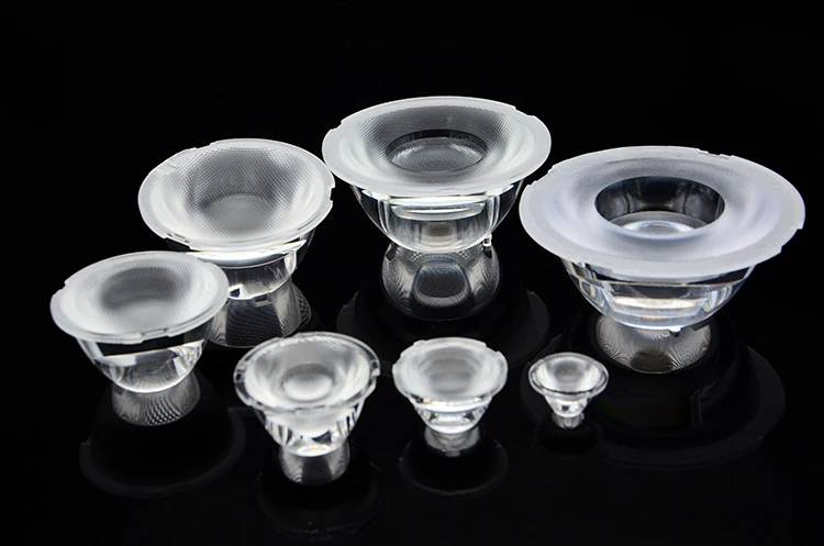 Manufacturer 75MM PMMA PC Plastic Optical LED Lens Indoor Retail Led Lenses Down Light Spot Light Track light lens TIR LED L