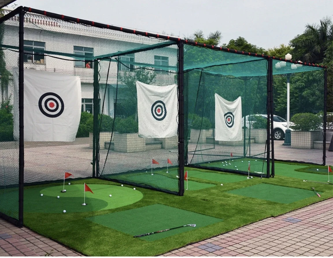 Golf Hitting Cage 3X3M cube Anti-rebound hose practice Cage Become a popular practice tool for golf masters of Golf hitting net